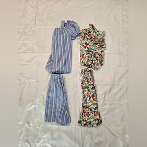 Striped and Floral Patterned Bundle Sets
